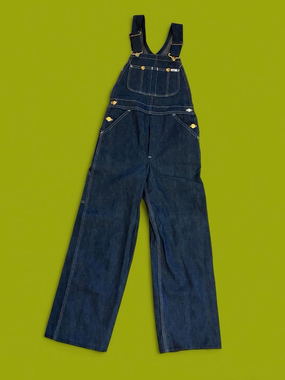 True Vintage 1960s/1970s Deadstock Lee overalls/bibs. Xsmall Petite